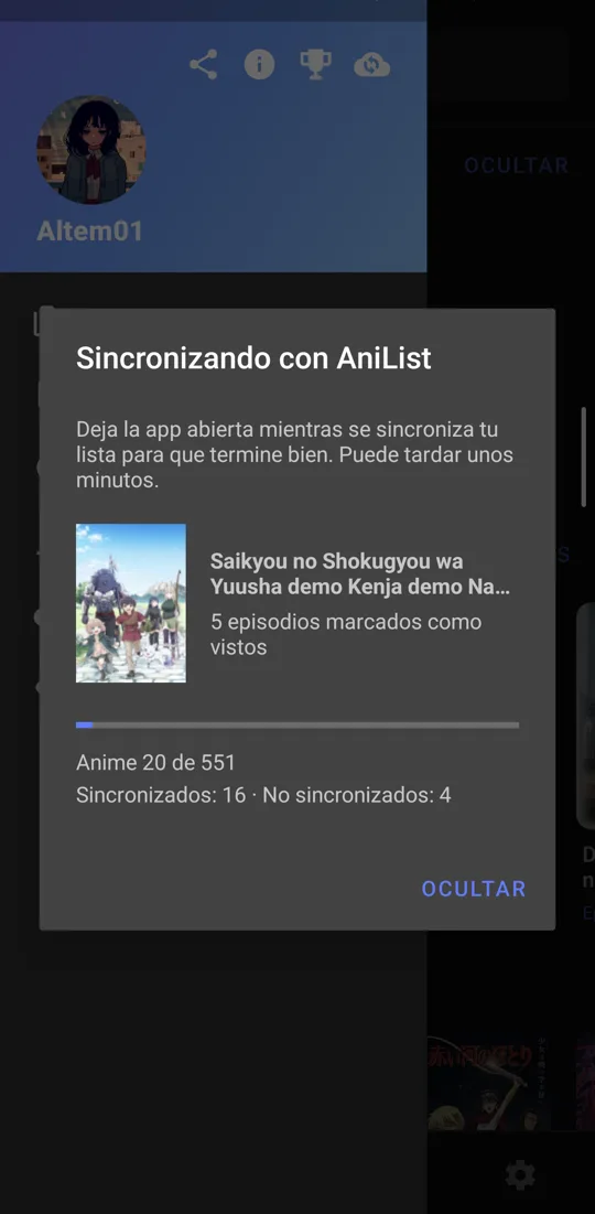 Ventana de sincronización